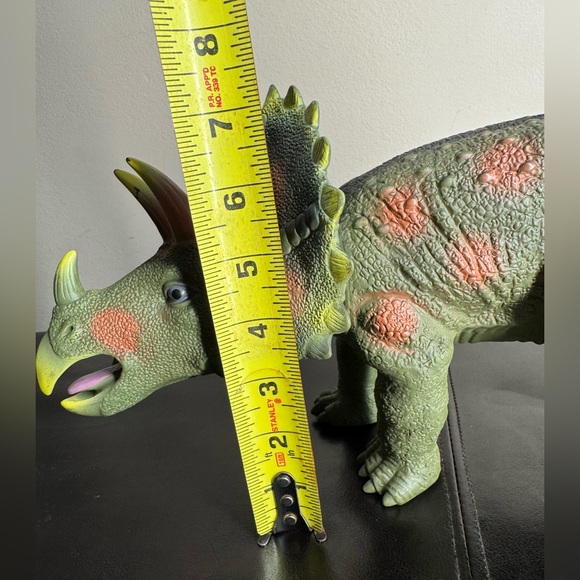 Triceratops Toys R Us Figure Large Dinosaur 16.5” Rubber/soft PVC figure. - Picture 8 of 11
